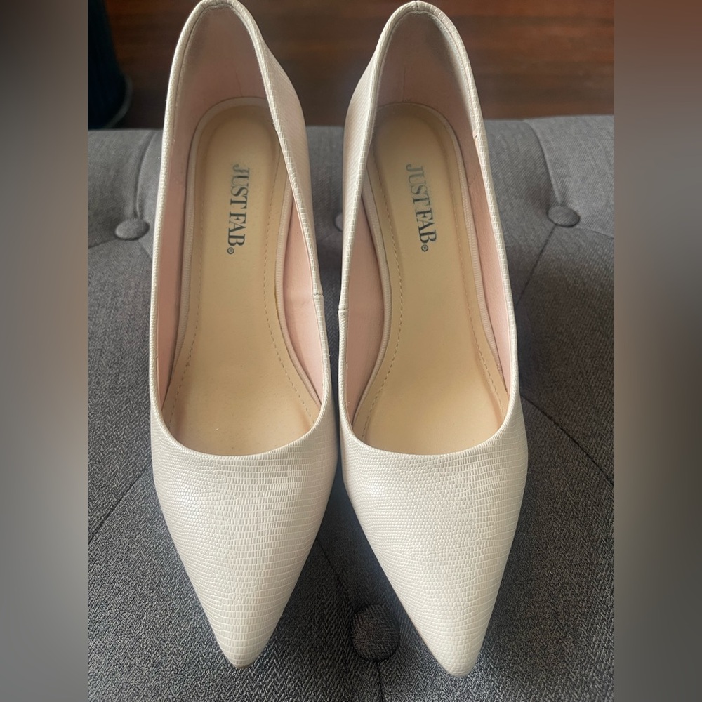 JustFab Women's Blush Pink Pumps